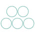 uxcell Fluorine Rubber O-Rings, 69mm OD 65.2mm ID 1.9mm Width FKM Seal Gasket for Machinery Plumbing, Green, Pack of 5...