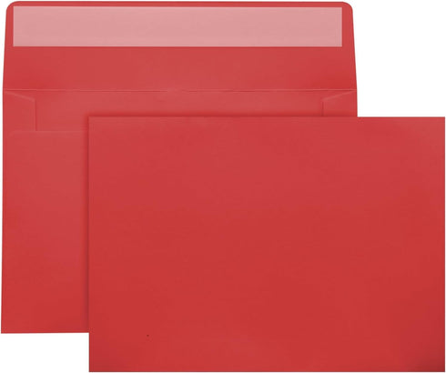 A7 Red Envelopes, 50 Packs 5x7 self seal Envelopes for Invitations, Greeting Cards, Mailings, Printable Invite Envelope, Wedding, Party, Photos, P...