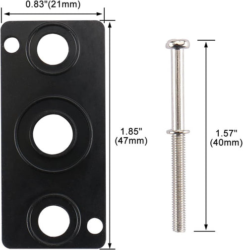 Baomain Pneumatic Replacement Parts 6 Gaskets with 12 Screws Work for 4V210-08 Solenoid Valve Black...