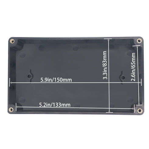 Watertight Junction Box, IP67 Waterproof Project Box Durable ABS Plastic Electronic Enclosure Case for DIY Electrical Project Black 6.22" x 3.54" ...