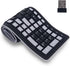 2.4G Wireless Silicone Keyboard, Portable Keyboard for Laptop, PC, Notebook and Travel, Flexible Foldable and Rollup Keyboard, Waterproof, Dustpro...