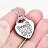 Silver Color Elegant Heart Pendant Necklace for Women Jewelry Accessories Gift Creative Design...