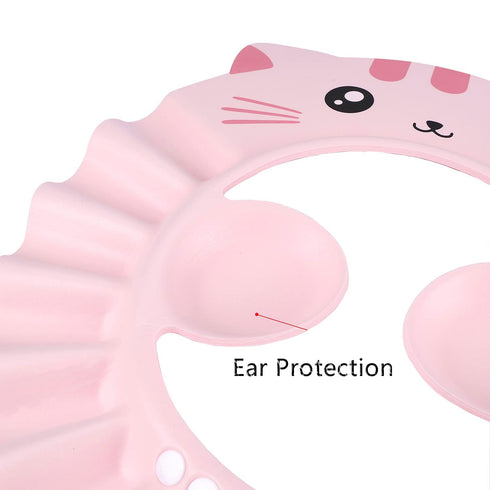 Baby Shower Cap Bath Visor Protection Adjustable Shower Bathing Cap Shield Safe Shower Shampoo Bathing Hair Washing Protector Visor Eye Ear Protec...