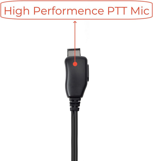 1 Pin 2.5mm D Shape Walkie Talkie Earpiece Headsets with PTT Mic?for Motorola Radios Talkabout Series Two-Way Radios ?2 packs?...