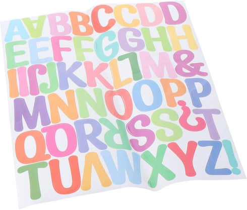 357PCS 2 Inches Large Letter Stickers, Self Adhesive Alphabet Number Set, Letter Decals for Bulletin Board Scrapbook...