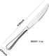 Dinner knife 4 Pieces Stainless Steel Butter Knife Set, Silver...