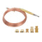 900mm Replacement Thermocouples,Universal Thermocouple Probe,Temperature Thermocouple Sensor,with 5pcs Nuts,for Induction Cooker, Gas Stove, Heati...