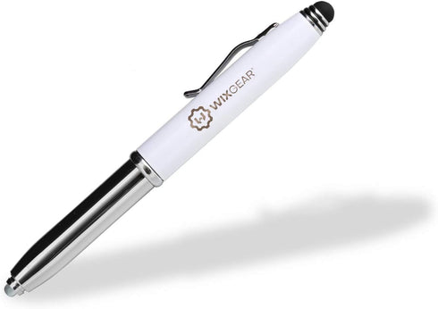 WixGear 3-in-1 Stylus Pen - Stylus Pen for Touch Screens with LED Flashlight and Pen (White)...