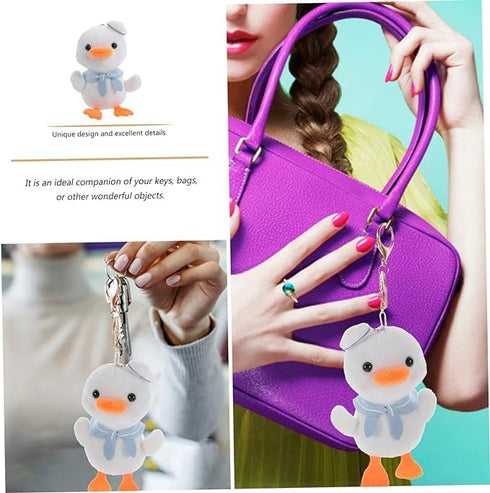 Duckling Keychain, Plush Keychain, Tiny Duck Keychains Backpack Pendant Plush Keychains Plush Duck Keyring Plush, Stuffed Animal Keychain, Stuffed...