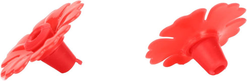 30Pcs Hummingbird Feeder Flowers Hanging Bird Feeding Ports Replacement Parts Garden Supplies(Red)...