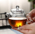 123Arts Mini Tea Pot, Teapot, Glass Teapot, Clear Teapot, Small Teapot for One Person Use,220ml/7.3oz...