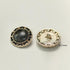 20 Pcs Metal Retro Vents Pearl Buttons Skirt Jackets Knitted Cardigans Decorative Buttons 18mm/0.7inch (Black10pcs + White10 pcs)...
