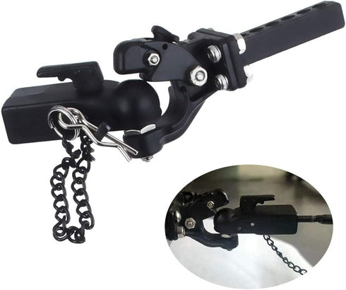 kingsea Metal Hitch Trailer Hook Link Component Trailer Hitch Receiver Compatible with TRX4 Axial SCX10 1/10 RC Crawler Trailer Hook Tow Hitch Tow...