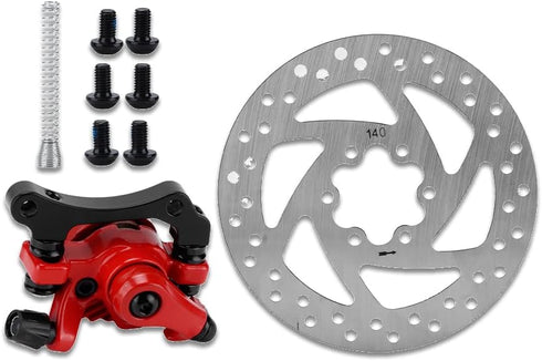 Akozon Brake Disc, 140mm Diameter Brake Disc Caliper Kit for Electric Scooter...