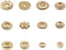 INSPIRELLE 120pcs Spacer Beads Gold Plated Long-Lasting Heishi and Rondelle Bead for Jewelry Bracelet Necklace Making...