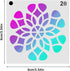 64 pcs (90 mm x 90 mm) Painting Stencils, DaKuan Mandala Dot Stencil for Artistic Creation, Murals, Books, Fabrics, DIY Artistic Creation, Reusabl...