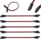 5 Pack 12" 12 Gauge 2 Pin Quick Disconnect Audiopipe Polarized Wire Harness, Heavy Duty SAE Connector Bullet Lead Cable...