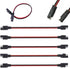 5 Pack 12" 12 Gauge 2 Pin Quick Disconnect Audiopipe Polarized Wire Harness, Heavy Duty SAE Connector Bullet Lead Cable...