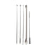5 Pack Lab Spoons Micro Lab Spoon Scoop with Nickel Stainless Steel Laboratory Mixing Spatula Sampling Spoon for Combination Reagent, Powd...