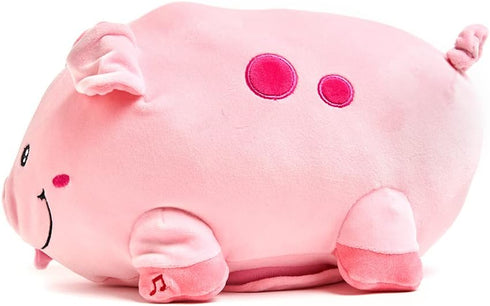 Cuddle Barn - Jiggly Wigglies Piggy | Animated Interactive Stuffed Animal Pig Plush Toy Game Plays Pop Goes The Weasel and Comes with Cards, 11 in...