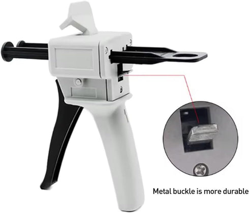 AB glue gun 50ml two-component glue gun 2:1/1:1 glue gun AB epoxy sealant gun coating machine manual glue gun dispensing gun kit...