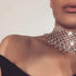 DRESBE Rhinestone Necklace Crystal Choker Necklaces Prom Necklace Chain Party Neck Jewelry for Women...