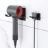 Self Adhesive Hair Dryer Holder Wall Mounted - Adhesive Bathroom Hair Blow Dryer Rack Organizer Compatible with Supersonic Hair Dryers (Black)...