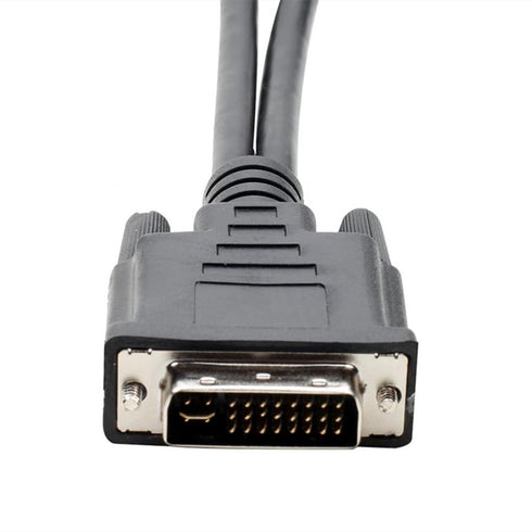 DVI-I to DVI-D VGA Video Cable Splitter 1 in 2 Out Computer Host Laptop Graphics Card DVI24+5 External 2 Port DVI24+1 VGA Monitor TV Projector Ada...