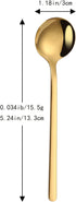 12 Pieces Mini Gold Spoons Stainless Steel Espresso Spoons, 5.24 Inch Demitasse Spoons for Sugar Dessert Cake Ice Cream Soup Antipasto Cappuccino ...
