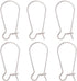 Beebeecraft 1 Box 10Pcs Kidney Earrings Hook 925 Sterling Silver Earwire Connector 20mm Long French Ear wire for Jewelry Making DIY Earring Findin...