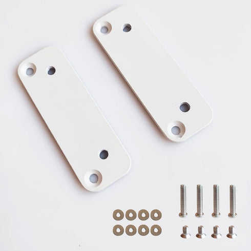 PIAOLGYI 2 Pcs White Cabinet Handle Adapter for Milsbo Greenhouse Cabinet,Cabinet Handles Accessory Compatible with IKEA Milsbo Cabinet,Adapter Se...