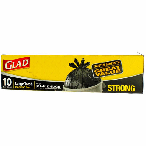Clorox Sales Co 00079-80 30 Gallon Quick Tie Trash Bags - 10 Count...