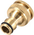 uxcell Brass Faucet Tap Quick Connector G1/2 G3/4 Female Thread Hose Pipe Socket Adapter Fitting for Garden Irrigation System...