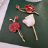 Flower Brooch Pin Tulip Lily Magnolia Enamel Brooch Pins Fashion Lapel Pins Accessory for Backpacks Badges Hats Bags for Women Girls Gift (Tulip)...