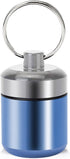 Pill Holder Keychain Container,Portable Aluminium Alloy Waterproof Pill Boxes for Purse Pocket,Small Pill Cases for Outdoor Travel Camping Daily U...