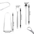 6 pcs Tongue Scraper, BOSOIRSOU Stainless Steel Tongue Cleaners Portable Tongue Brushes Breath Fresher Tool for Adults Kids Oral Care...