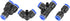 Pneumatic Quick Fittings, 6mm 0-0.9MPa 360 Degree Rotation Air Hose Push Connector Pneumatic Quick Connector for Pneumatic Tools for Air Piping fo...