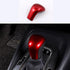 Duole Red Sport Carbon Fiber Gear Shift Knob Trim Cover Sticker Interior Accessories for Toyota Camry (2018-2021) Avalon(2019-2021) Corolla(2020-2...