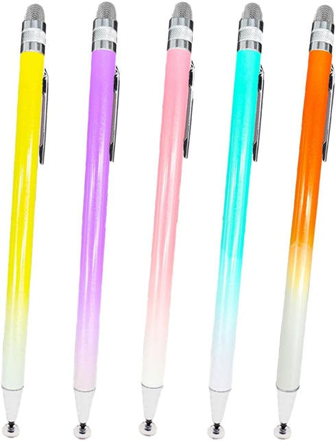 Stylus Pen for Touch Screens(5pack),High Precision & Sensitivity Capacitive Pens 2 in 1 for iPad iPhone Android Tablets and All Universal Touchscr...