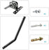 Adjustable Satellite Dish Antenna Mast 1 Inch for Roof or Wall Installation, TV Antenna Mast, J Pole Mounting Bracket Weatherproof, Hardware Inclu...