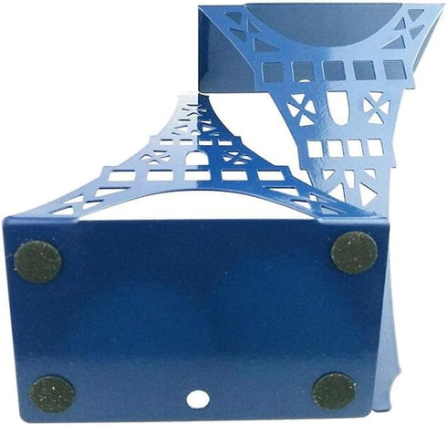 Winterworm Stylish Modern Paris Eiffel Tower Metal Decorative Bookend Book End Book Organizer for Library School Office Home Desk Study Gift(Blue)...