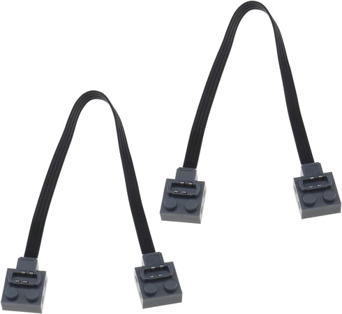 2PCS Extension Cables Compatible with Lego 8870 Light Switch 8869 Technic Power Functions Extension Wire Cord Connector for Bricks Building Blocks...