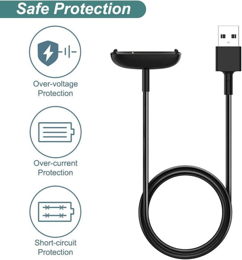 Charger for Inspire 3 Charger Cable Replacement USB Charging Cord Compatible for Fitbit Inspire 3 Fitness Tracker Accessories...
