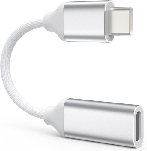 TechMatte Lightning to USB C Cable Adapter, 4 inch PD Fast Charging Compatible with Phone 15/Plus/Pro/Pro Max and More Type C Devices, No Headphon...
