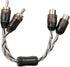 Scosche AMYC4X2 Y-Adapter - 2-Channel Oxygen Free Copper Twisted RCA Splitter for Car Audio Stereo, Amplifiers - 1M2F/1F2M Reversible Signal Split...