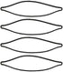 4 Pack Replacement 30517A Upright Vacuum Motor Fan Chamber Gasket for Eureka for Sanitaire SC888 SC887 SC882 SC679 SC899 SC886 SC882A Models...