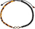 Jewever Infinity Charm Tiger Eye/Black Obsidian Beaded Bracelet Anklet for Women Beach Foot Crystals and Gemstones Jewelry Adjustable...
