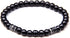 Natural Stone Leather Bracelet Set Obsidian Volcanic Stone Tiger Eye Stone Bead Bracelet Punk Style Men's Bracelet Set (bra000034)...