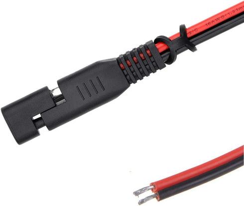 SAE Connector DC Power Extension Cable 16 AWG Automotive Battery Quick Disconnect Pigtail Wire Harness with Dust Cap (6 Pcs 1.2 Foot)...