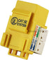 Monoprice Cat5e Punch Down Keystone Jack - For 22-24AWG Solid Wire, Yellow...